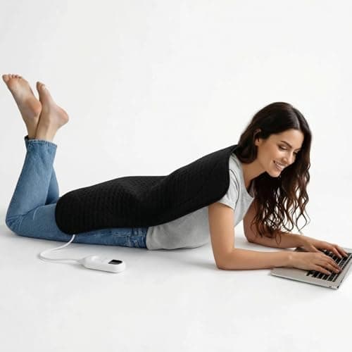 OCSOSO Extra Large Heating Pad for Back Pain Relief - 20"x40" Full Body Heating Pad with 9 Heat Settings, 4 Timers & Auto Shut Off - Moist/Dry Heat Therapy for Neck & Shoulder, Gifts for Women Men - Image 1