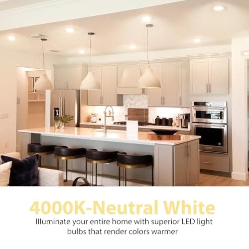 DAYBETTER BR30 LED Bulb Indoor Flood Light Bulbs, 65W Equivalent Dimmable LED Bulbs, 4000K Neutral White, 850 Lumens E26 Base, Recessed Can Bulb for Living Room Bedroom Dining Room Bathroom, 6 Pack - Thumbnail 4