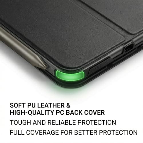 Mouncolor Case for iPad (A16) 11th Generation 11 Inch 2025, iPad 10th Generation Case 10.9 Inch 2022 with Pencil Holder, 3+Y Fold Magnetic Protective Stand Cover (Black) - Thumbnail 3