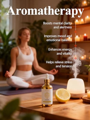 100% Pure Lemon Essential Oil 4 fl oz Thieves Oil Essential Oil - Essential Oils for Diffusers & Aromatherapy & Home Care Gifts for Women - Lemon Oil Essential Oil - Thumbnail 4