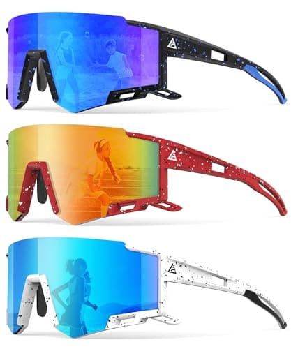 CIFOYA 3PACK Kids Sunglasses Youth Baseball Sun Glasses Sports Softball Sunglasses for Girls Boys UV400 Protection - Image 1