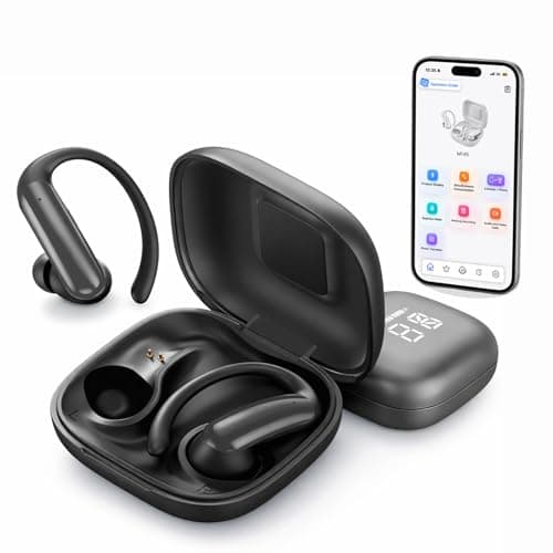 linktoonex AI Translator Earbuds Real Time 139 Languages, Bluetooth Translation Earbuds with LED Display, No Subscription, Open Ear Design for Learning Travel & Business Meetings with Charging Case - Image 1
