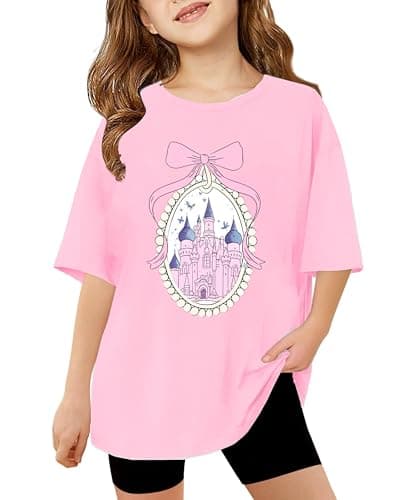 Magic Kingdom Shirts for Girls Oversized Magical Castle Birthday T-Shirt Kids Cute Holiday Family Vacation Trip Tee - Image 1