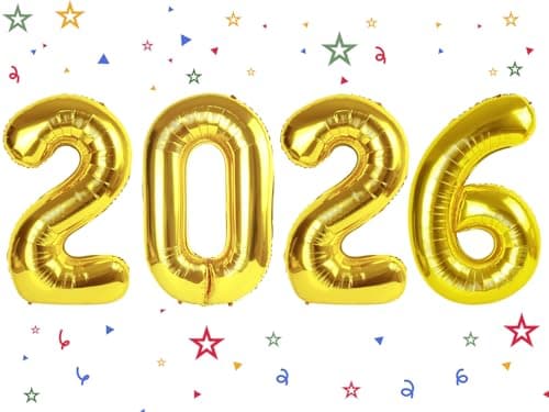 2026 Balloon - Gold Birthday Number Balloons, 40 Inch Large Foil Balloons for Men Women Boys Girls Gold Themed Birthday Decorations，Number 2026 Balloon， class of 2026 decorations, graduation decor - Image 1
