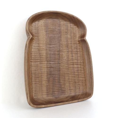 HomeHand Hand-Carved Walnut Wood Tabletop Accent, Decorative Wooden Serving Piece with Natural Grain for Table Styling and Display - Thumbnail 2