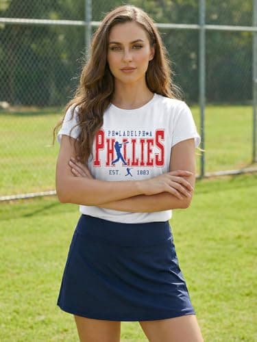 Baseball Shirts Women Game Day Mom T Shirt Funny Baseball Fan Graphic Tee Casual Short Sleeve Tops White - Thumbnail 5
