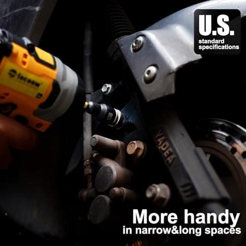 Facoow 15PCS Nut Drivers Set Magnetic, SAE & Metric Nut Drivers Set, Impact Nut Drivers for Impact Drills, 1/4" Hex Shank Standard Nut Driver with Storage Box, Durable for Professional, DIY Project - Thumbnail 5
