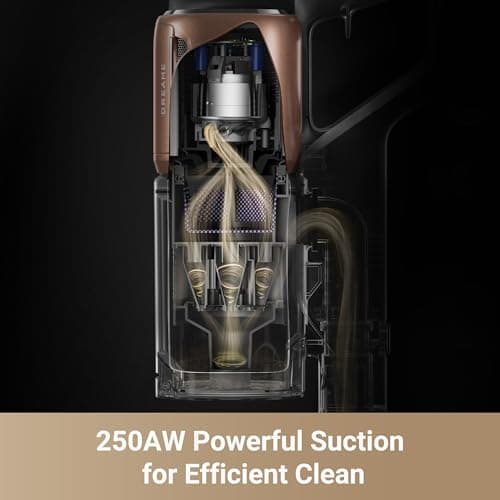 DREAME Z20 Cordless Vacuum Cleaner, Smart Vacuum Cleaner with 250AW Powerful Suction, Up to 90 Minutes Runtime, Versatile for All Surfaces, Handheld Feature for Hard Floors, Carpets & Sofas - Thumbnail 2
