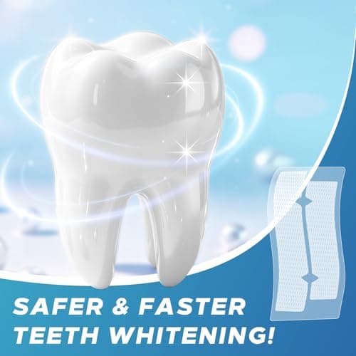 Teeth Whitening Strip 14 Treatments - Whitening Strips for Sensitive People, Fast Remove Smoking, Coffee, Wine Stains, Teeth Brightening Kit Pack of 28 Non-Slip Strips - Thumbnail 6