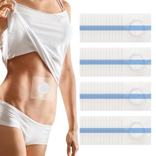 60PCS Castor Oil Patches - Transparent PU Film for Belly Button Patch, Invisible & Leak-Proof Design, Self-Adhesive Disposable Stickers, No Wash Needed (Oil Not Included)