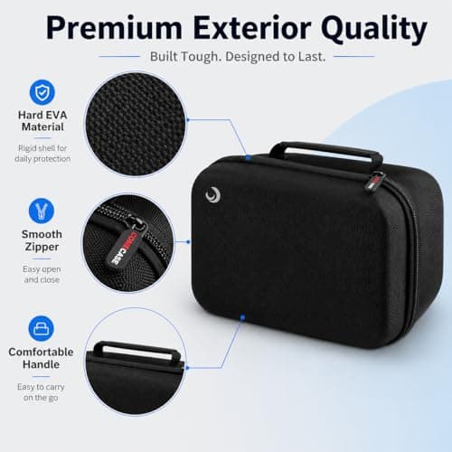 Comecase Travel Case Compatible with Blue Yeti/for Yeti Pro Microphones - Shock-Absorbent Hard Shell with Custom Foam Insert for Podcast, Streaming & Studio Gear (Bag Only) - Thumbnail 5
