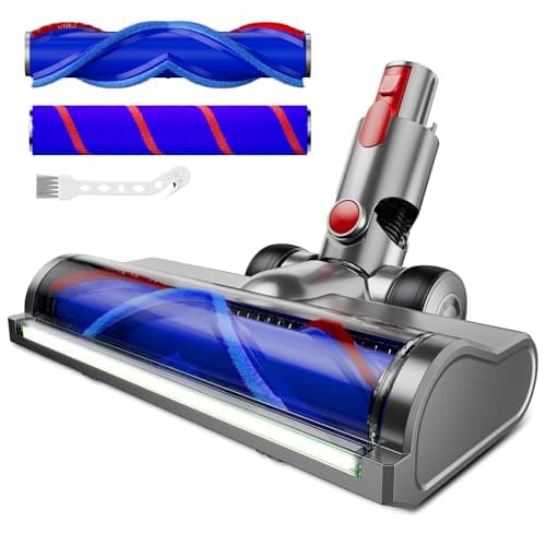 2026 Upgraded Vacuum Attachments for Dyson V7 V8 V10 V11 V15, 2 Brushes Replacement Parts with LED Light, Anti-Tangle Motorhead for Hard Floor, Carpet & Area Rug, Cordless Vacuum Accessories - Image 1
