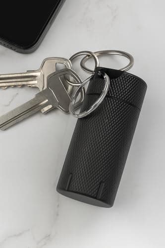 NOPKEY YubiKey Case for 5C NFC & 5 NFC, Metal Hard Shell Keychain Case, Waterproof & Shockproof, EVA Lined (Black) - Thumbnail 3