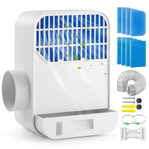 3-in-1 Indoor Dryer Vent Kit with 8-Layer Filter & 10FT Hose – Lint Trap Box with Water Drawer System, Easy Install for Electric Dryers, Improves Air Quality - Image 1