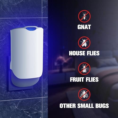 Solarush Indoor Flying Insect Light Trap, Fruit Fly Catcher - Thumbnail 2