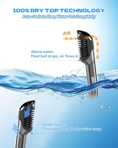 Aegend Diving Dry Snorkel for Adult & Youth - Foldable Snorkeling Gear with Top Dry Valve, Perfect for Snorkeling, Freediving, Swimming and Scuba Diving (Black & Cyan) - Thumbnail 3
