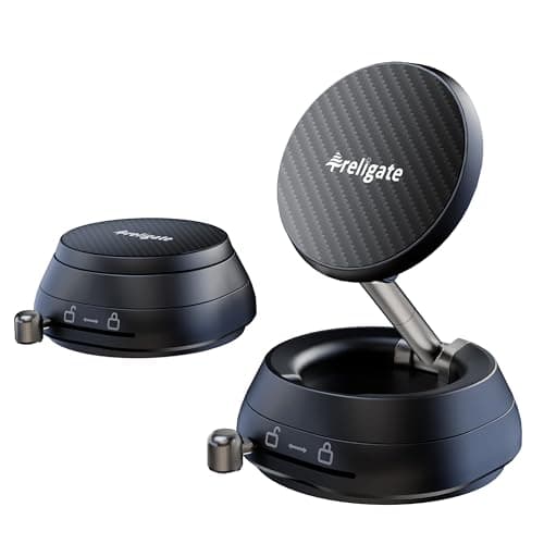 Treligate 2026 Upgraded Vacuum Magnetic Phone Holder, [108+ LBS] Heavy Duty Suction Cup Car Phone Mount for Dashboard, Gym & Desk, MagSafe Car Mount for iPhone 17 16 15 Pro Max - Image 1