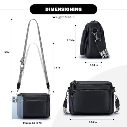 ATERITSSI Crossbody Purses for Women Trendy,Vegan Leather Crossbody Bags,Cell Phone Camera Shoulder Handbags with Card Slots - Thumbnail 4