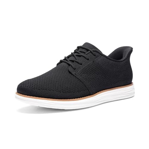 Bruno Marc Men's Hands Free Slip On Casual Dress Shoes Mesh Sneakers Lace-Up Breathable Lightweight Comfortable Walking Shoes,Size 6.5,Black,BMUMOX2419 - Image 1