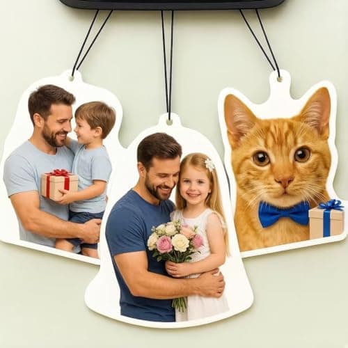 Personalized Rearview Mirror Hanging Fragrance Card for Mom. Long-lasting scent & a heartfelt unique gift for car-loving mothers. - Image 1