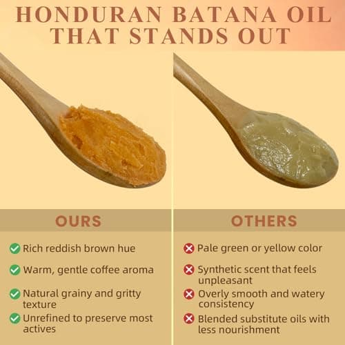 100% Raw Batana Oil for Hair Growth from Honduras for Dry, Damaged & Thinning Hair, Natural Hair Oil for Frizz, Split Ends, Deep Nourishment for Curly & Chemically Treated Hair, No Added Fragrance - Thumbnail 4