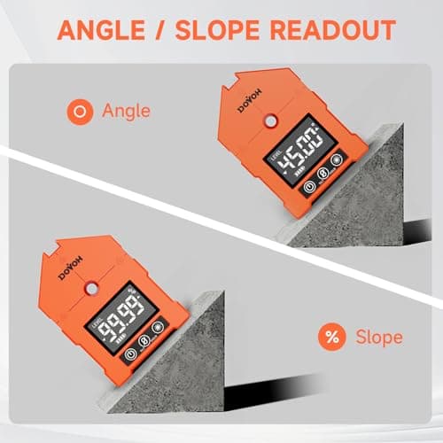 DOVOH 3-in-1 Digital Angle Finder with Laser, 3 Green Beam Digital Angle Gauge with Magnetic Rechargeable Inclinometer Digital Level Laser for Woodwork, Hanging Picture, Saw, WG-3L - Thumbnail 5