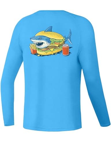 Twekfish Boys UPF 50+ Fishing Shirt Long Sleeve, Youth Sun Protection Rash Guard,Quick Dry Swim Shirts for Water Beach Surf - Image 1