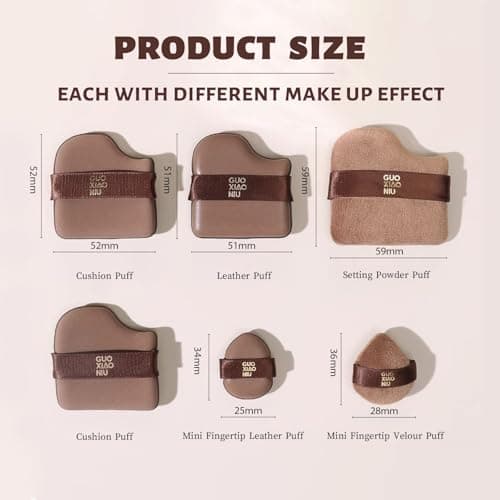 24pcs Powder Puffs Set With 4 Cases, Cushion foundation puff, Velour Makeup Puff, Setting Powder Puff, Reusable & Washable, Ideal For Foundation, Powder Cream, Setting, Christmas Gifts For Women - Thumbnail 2