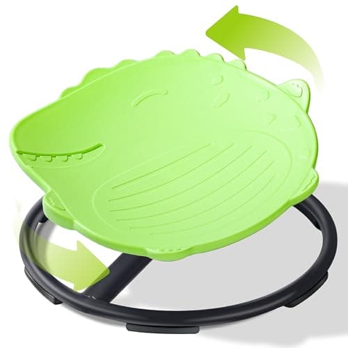 Dinosaur Spinning Chair for Autistic Kids – Sensory Spinning Toy, Spin Chair for Kids Autism, Sensory Swivel Seat for Balance, Coordination, Focus & ADHD Support, Autism Sensory Products(Green) - Image 1