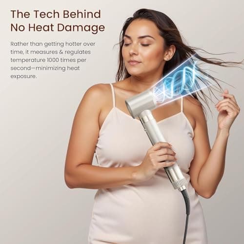 MESCOMB 5 in 1 Hot Air Styler, Hair Dryer Brush with Auto-Wrap Curlers, 110,000 RPM Ionic Blow Dryer Brush & Volumizer for Soft Curls, Bouncy Blowouts, Smoothing and Frizz Control - Thumbnail 2