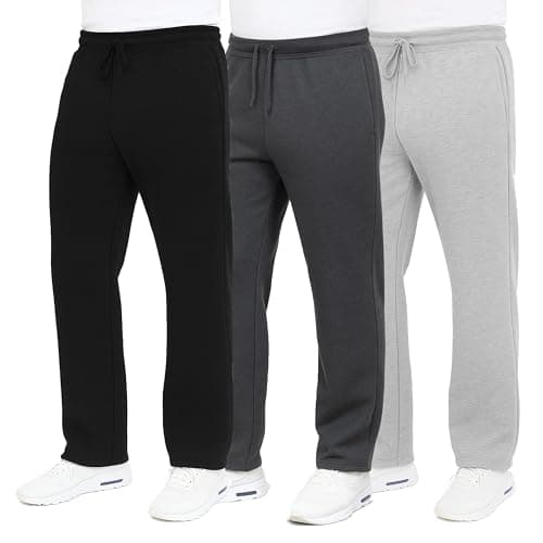 Galaxy by Harvic Sweatpants for Men 3-Pack – Slim Fit Fleece Cargo Joggers Elastic Waist Mens Jogger Sweatpants (S-3XL) - Image 1