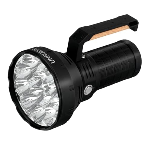 W322-1 Brightest Flashlight 58000 Lumens,Super Bright Flashlight with 16 pcs Cree XHP50.3 LEDs,High Powered Flash Light Long Beam 1715 Meters,Most Powerful Light for Caving,Search,Rescue .(Small) - Image 1