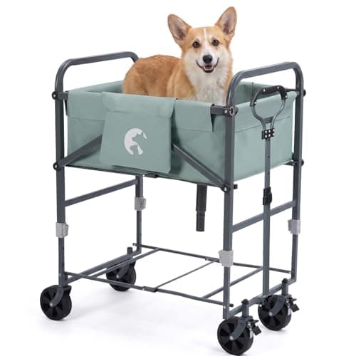 SILIJOY SILJOY Elevated Dog Bathtub, Adjustable Folding 3-in-1 Grooming Tub - Image 1