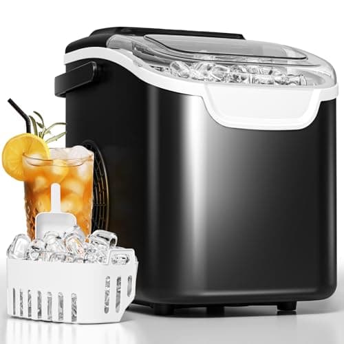 Antarctic Star Pro-Grade Countertop Ice Maker, 9 Cubes in 6 Mins, 26lbs/Day, Self-Cleaning, Ultra-Quiet for Home Bar, Kitchen, Office & Entertaining - Image 1