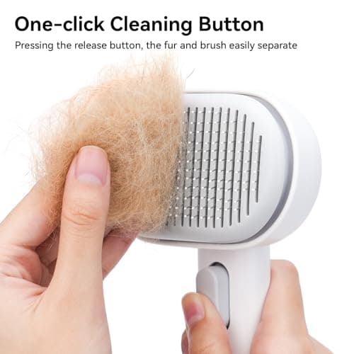 Aumuca Cat Brush for Shedding, Cat Brushes for Indoor Cats, Cat Brush for Long or Short Haired Cats, Cat Grooming Brush Cat Comb for Kitten Rabbit Massage Removes Loose Fur - Thumbnail 3