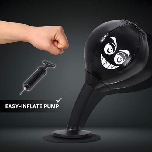 Peonyflow Stress Buster Desktop Punching Bag,Rage Bag, Fun Punching Bag,Speed Bag,for Office Table, Heavy Duty Stress Relief Ball, Desk Boxing Punch Ball, Funny Gift for Coworkers and Friends - Thumbnail 2