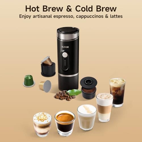 Kavor Portable Espresso Machine, 2-in-1 Travel Coffee Maker - Thumbnail 6
