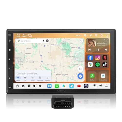 ATOTO S8L 7 inch AI Android Double Din Car Stereo, with OBD, Wireless CarPlay & Android Auto, 4G+64G, 4G SIM/Wi-Fi, AI Agent, DSP 32Band EQ/SCVC, HDMI in/Out, GPS Track, HD LRV - Image 1