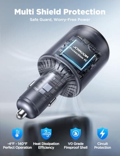 JOYROOM 3-in-1 Starlink Mini Car Adapter [Voltage Display] 12V-24V DC to 30V Step-up Converter, Ultra-Stable Starlink Mini Car Charger with Dual USB Ports Fast Charging for Cars, RVs, Trucks, Boats - Thumbnail 6