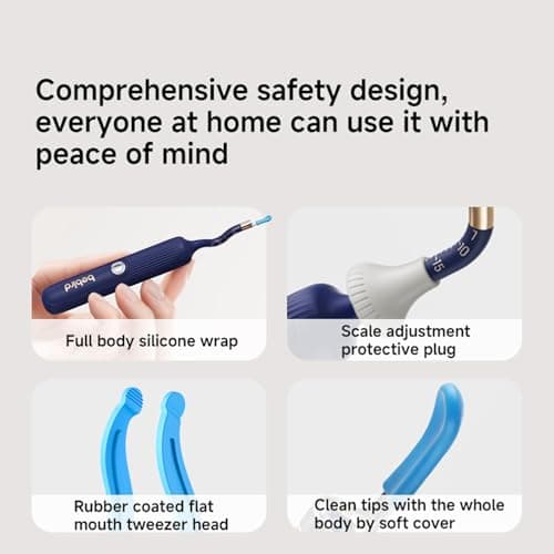 Earsight Plus E33R Ear Wax Removal Tool Camera, FSA HSA Eligible Items, Ear Cleaner with Flexible Ear Camera Otoscope, Visual Ear Pick Tweezers Wax Remover, Ear Cleaning Kit for Family by Bebird - Thumbnail 5