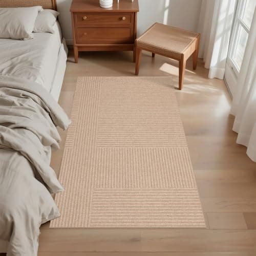 Arvenchy Easy Jute Rug 4x6: Indoor Outdoor Natural Boho Area Rugs for Living Room Patio Washable - Farmhouse Neutral Contemporary Carpet Mat for Entryway Bedroom Kitchen Backyard Sunroom Non Slip - Thumbnail 6