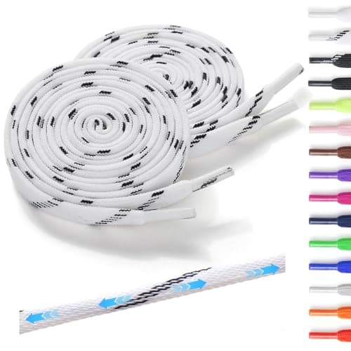 Neo-wows Elastic Shoe Laces, 2 Pairs No Tie Stretch Shoelaces for Sneakers, Slip On Laces for Kids & Adults