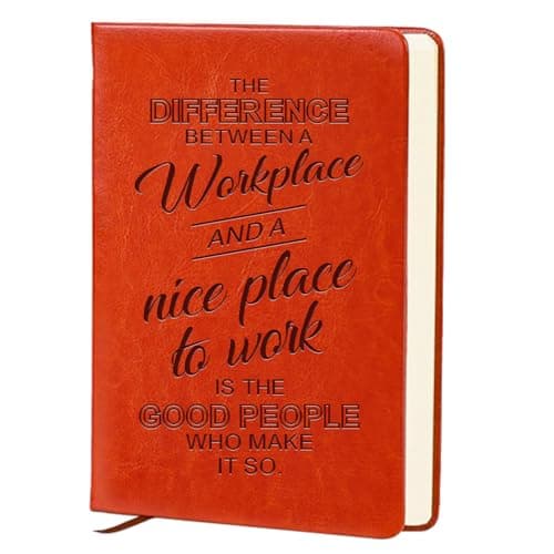 QDWXDEL Difference Maker Gift,A5 Hardcover Leather Journal for Women, Employee Appreciation Gifts Journal Notebook for Work,Social Worker Gifts (DIFFERENCE)