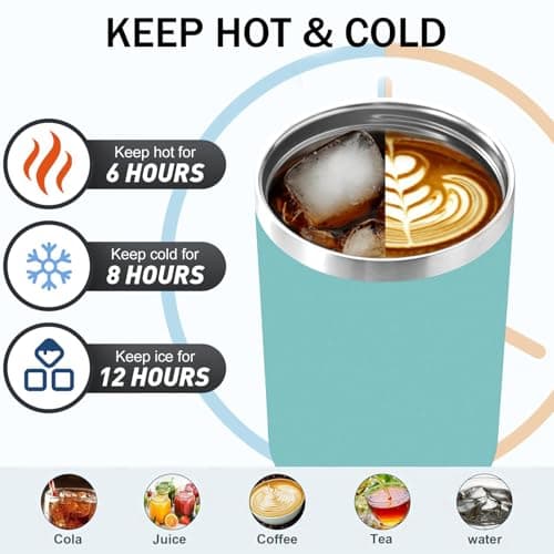 Personalized 40oz Tumbler with Handle, Customized Birth Flower Stainless Steel Insulated Tumblers with Lid Straw Custom Travel Mug Personalized Mothers Day for Women, Men (40 oz) - Thumbnail 4