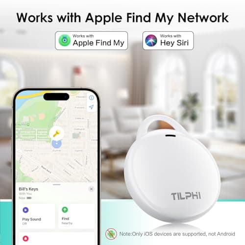 Air Tracker Tags-4 Pack (iOS Only), Bluetooth Tracker for Apple Find My App - Thumbnail 2