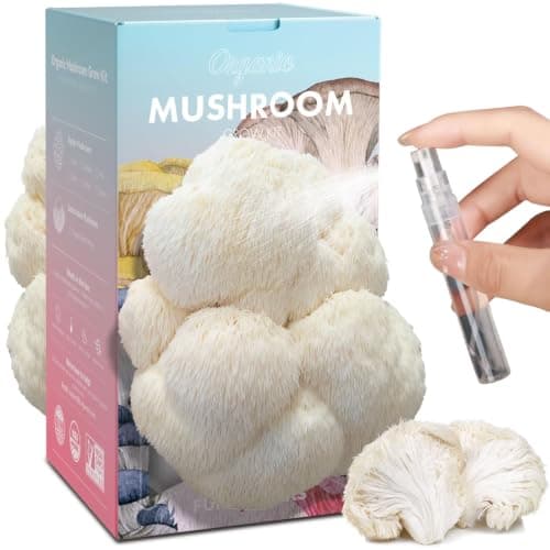 USA Organic 4lbs Lion's Mane Mushroom Growing Kit, Non-GMO