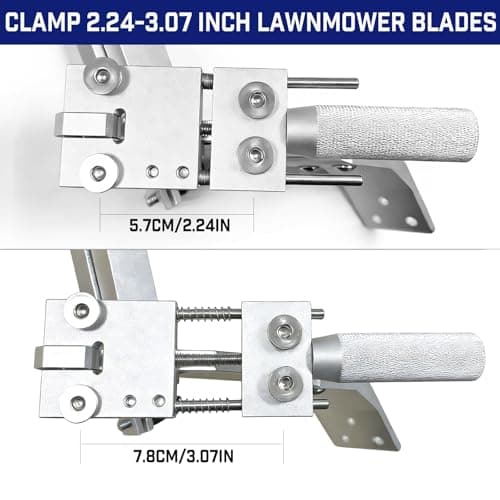 WEWEAL Lawn Mower Blade Sharpener, 15°-45° Adjustable Mower Deck Grinding Tool, Universal Mower Blade Sharpening Jig with Complete Mounting Hardware for Fast & Even Blade Polishing - Thumbnail 5