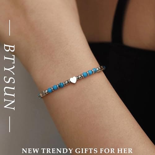 Btysun Grandma Gifts, Gift for Grandma Gigi Gifts Gemstone Bead Bracelet Nana 70th Birthday Gift Xmas Bracelet Stocking Stuffers for Her - Thumbnail 4