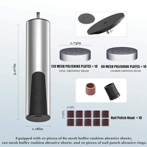 Rechargeable Electric Foot Callus Remover Pedicure Tools for Feet Electric Callus Remover for Feet,Electric Foot File,Heel Scraper for Cracked Heels,Calloused Feet Remover Tool (Silver) - Thumbnail 2