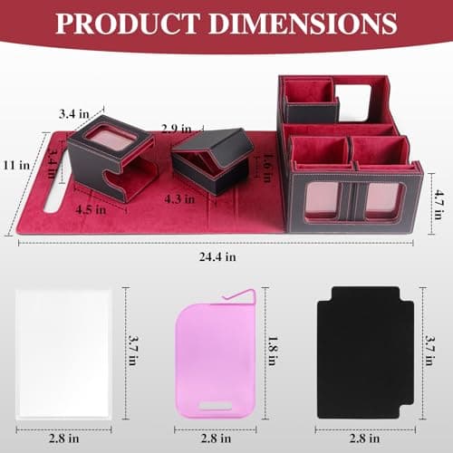 URMMIY Trading Card Storage Box for MTG – Multi-Purpose Commander Deck Box with Commander Display, Waterproof TCG Deck Case Compatible with Magic The Gathering, Sports Cards, Collectors & Gamers - Thumbnail 2